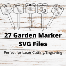 Load image into Gallery viewer, Garden Marker SVG for Laser Cutting
