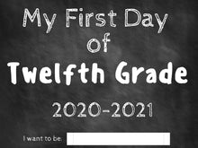 Load image into Gallery viewer, My First and Last Day of School Chalkboard Signs - Editable
