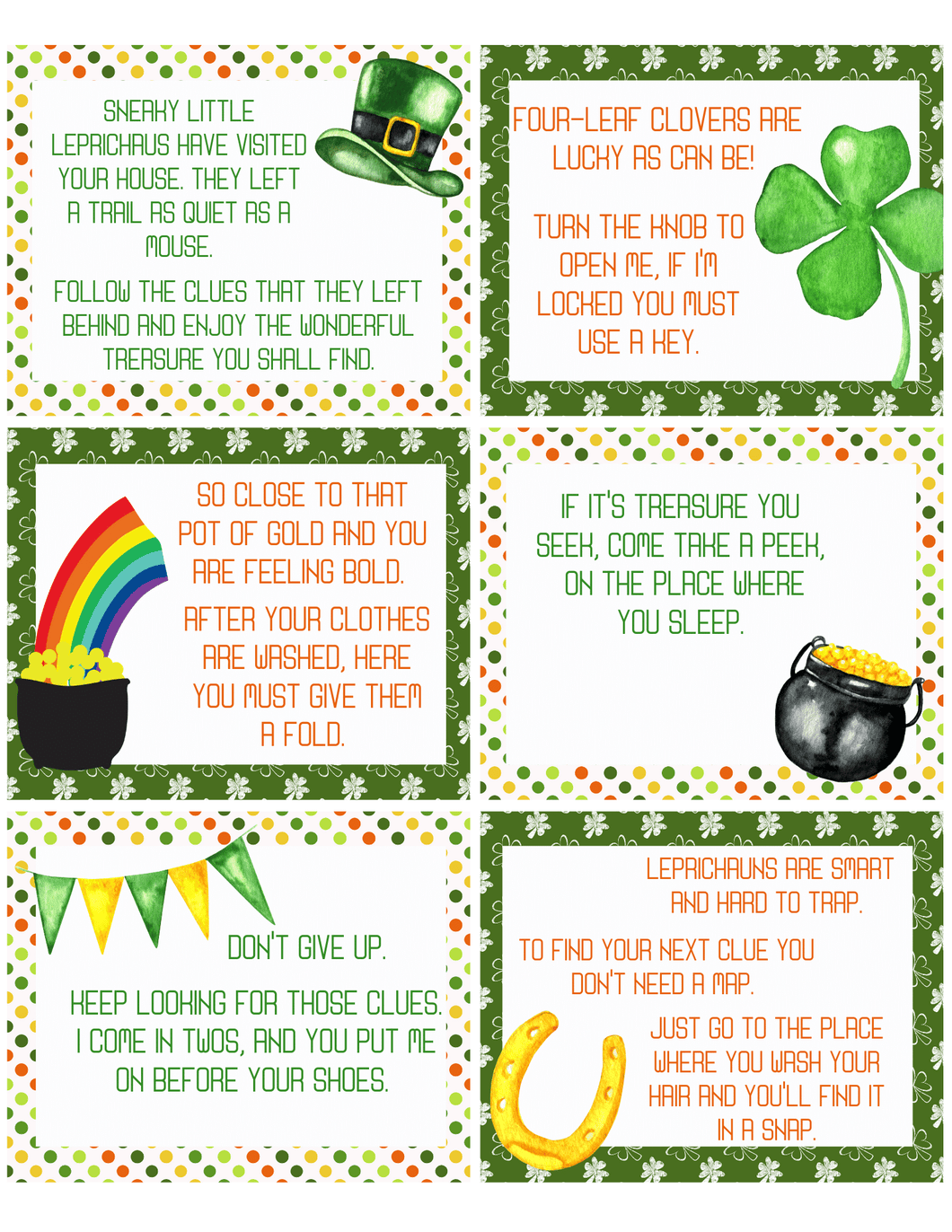 St. Patrick's Day Treasure Hunt