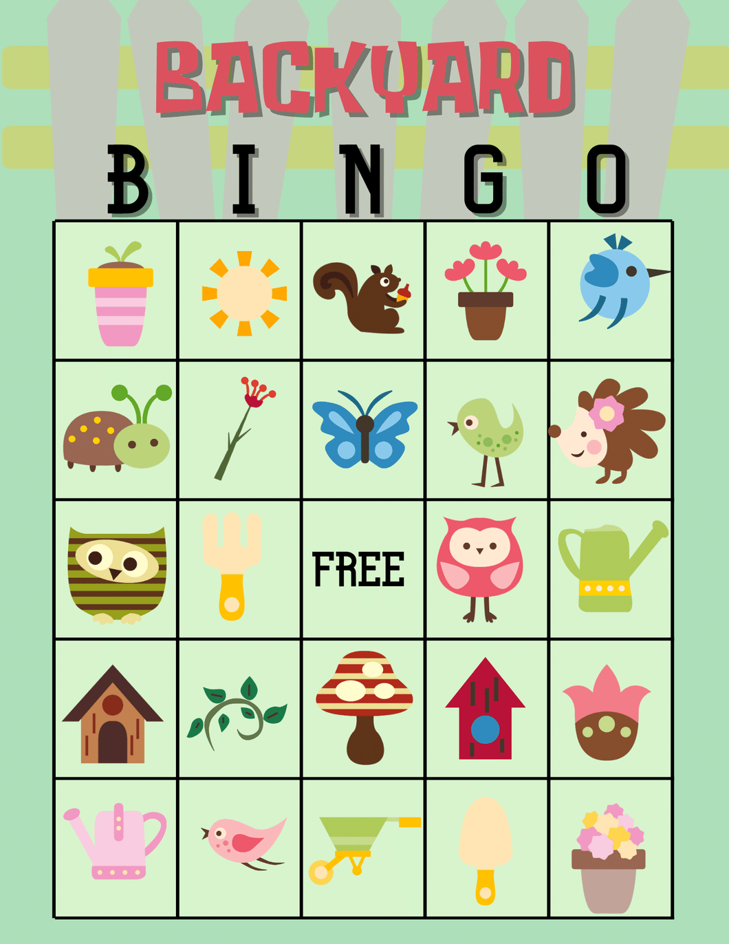 Backyard Bingo