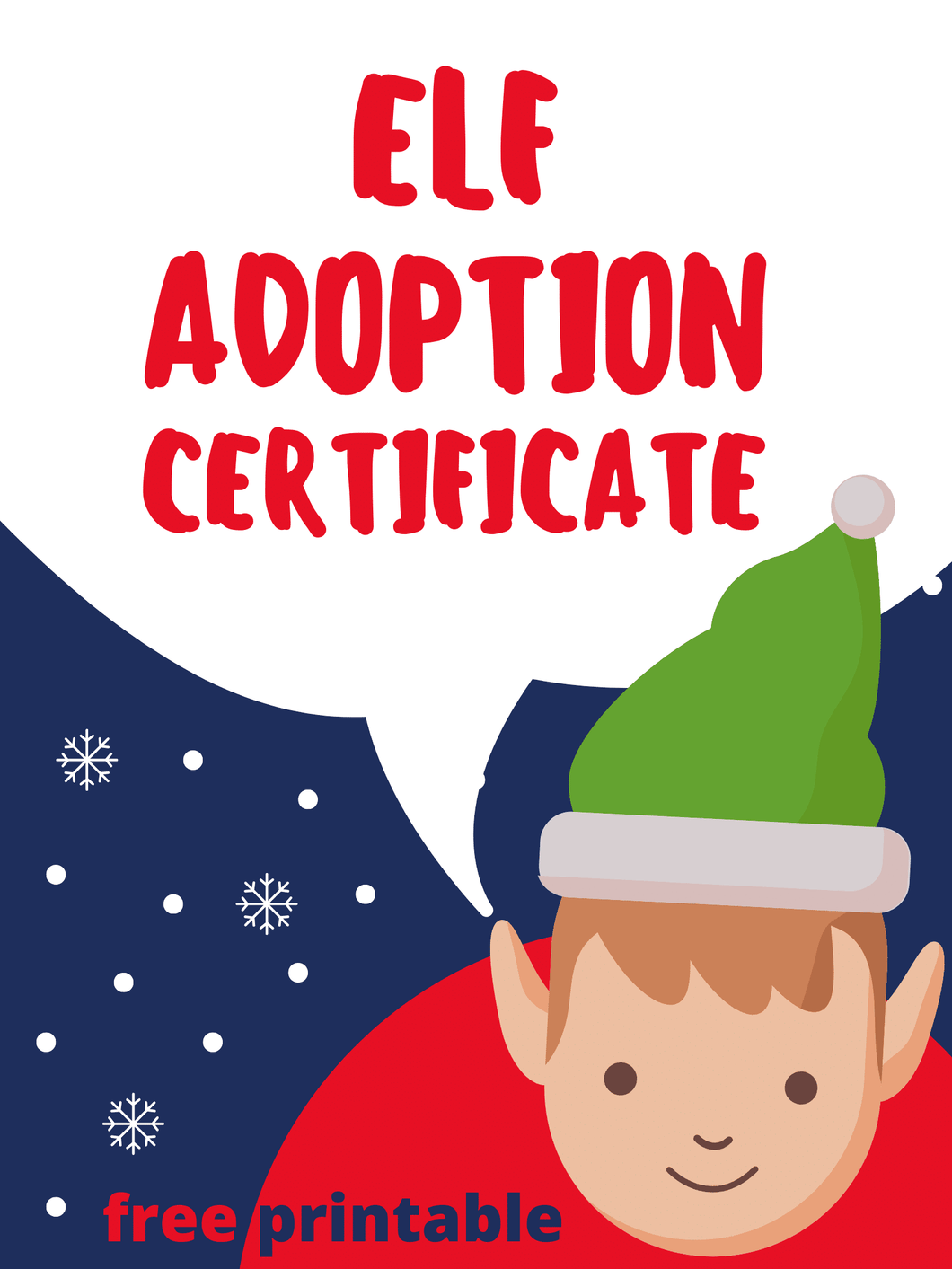 Elf Adoption Certificate