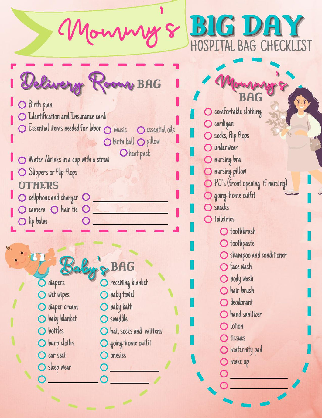 Hospital\Maternity Bag Checklist