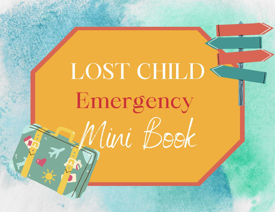 Lost Child Emergency Mini Book