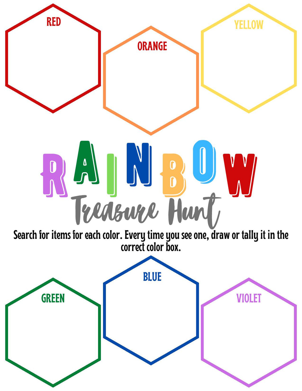 Rainbow Treasure Hunt