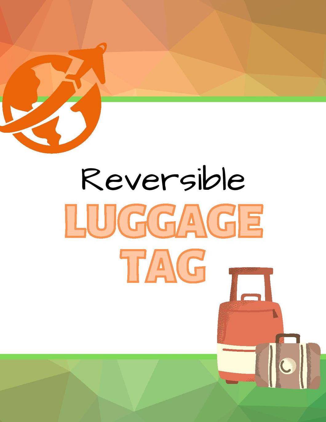 Reversible Luggage Tags