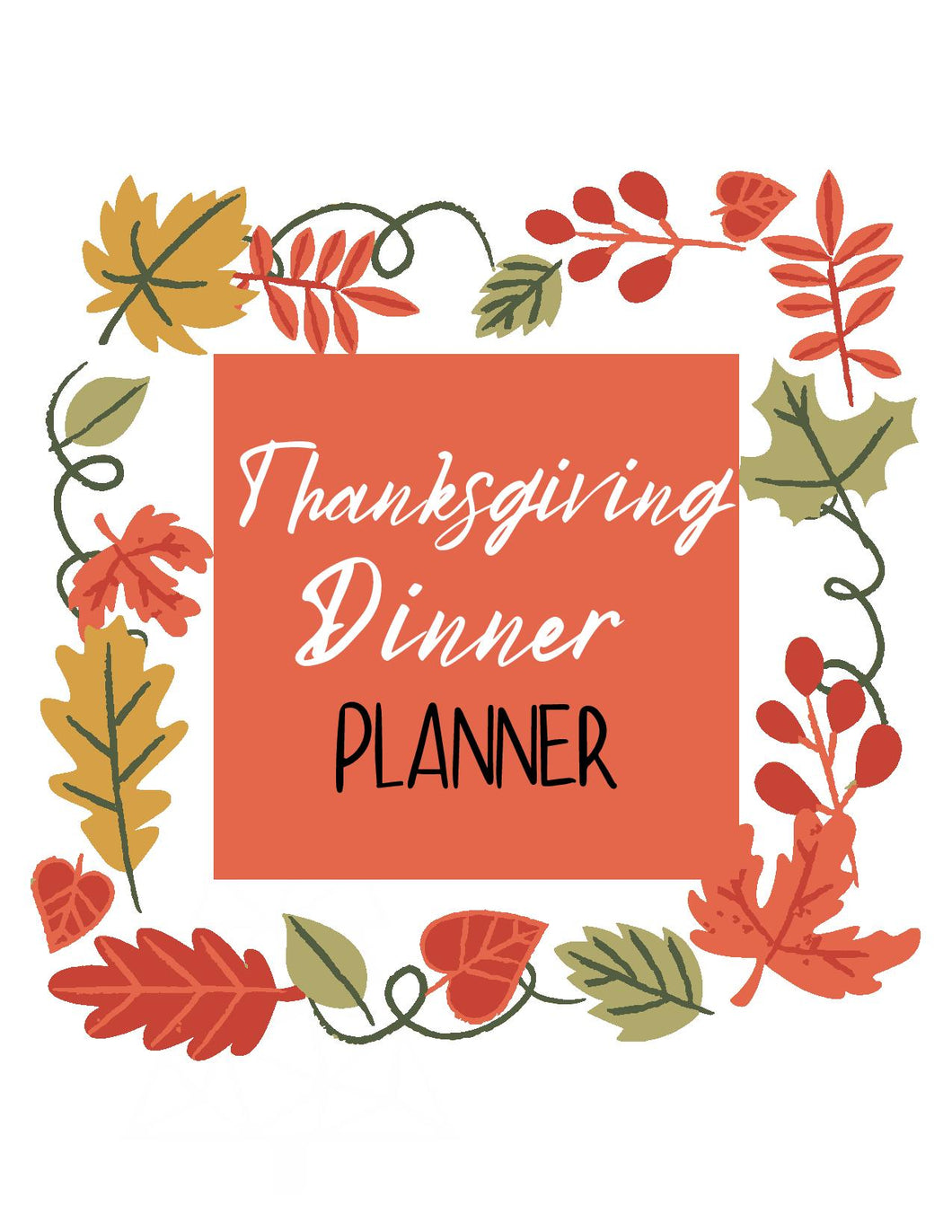 Thanksgiving Dinner Planner