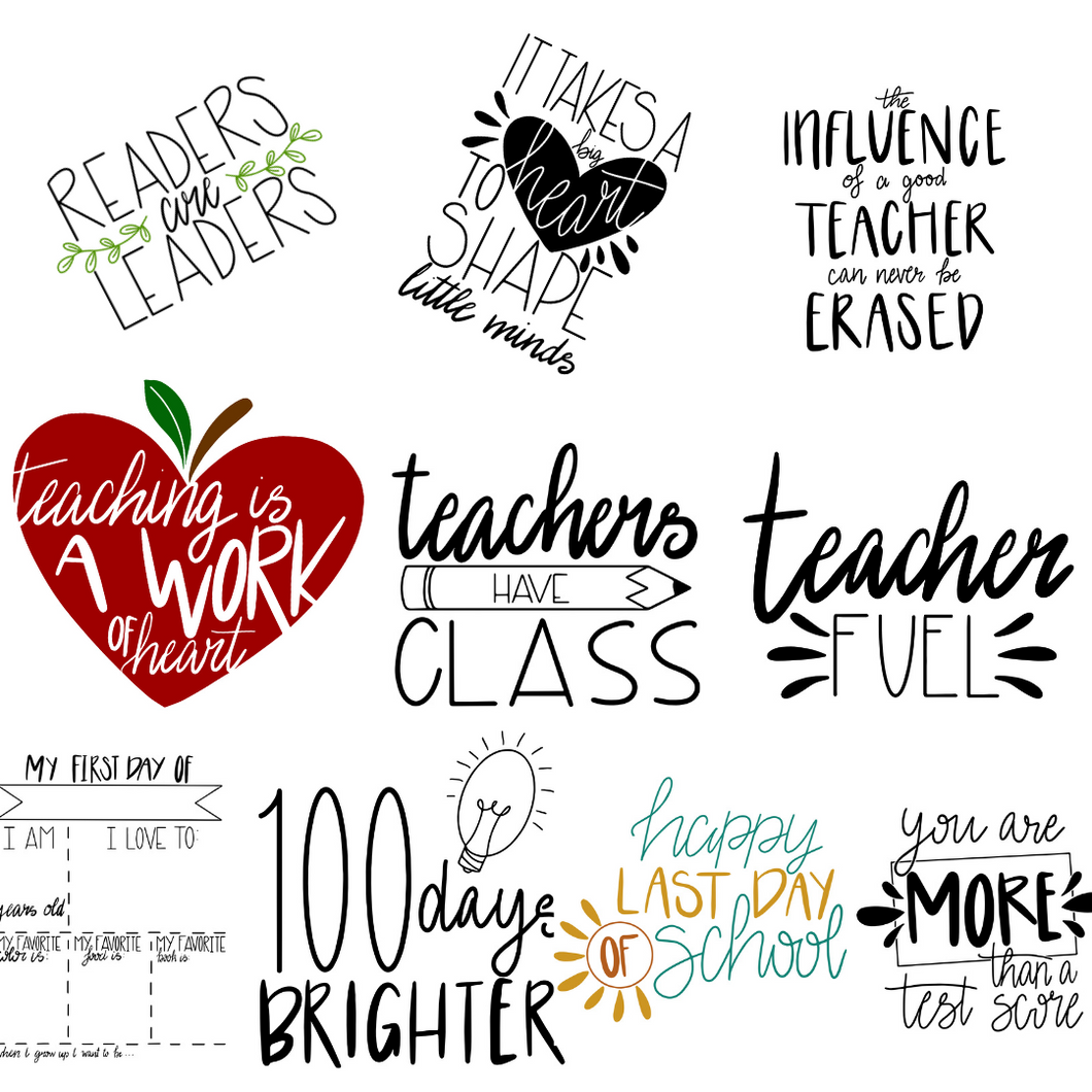 Teacher SVG Bundle