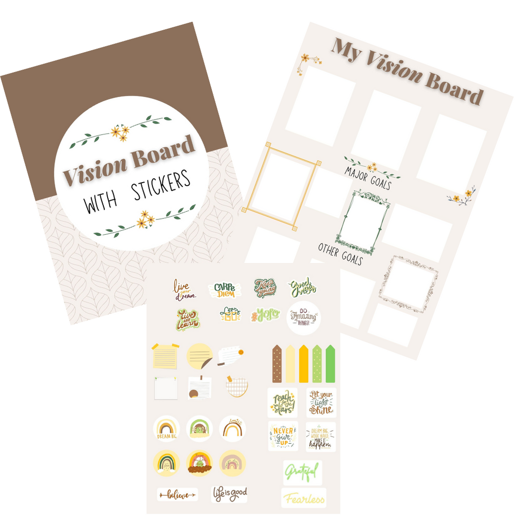 Vision Board with Stickers