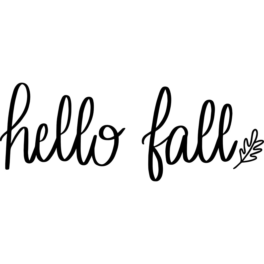 Hello Fall SVG