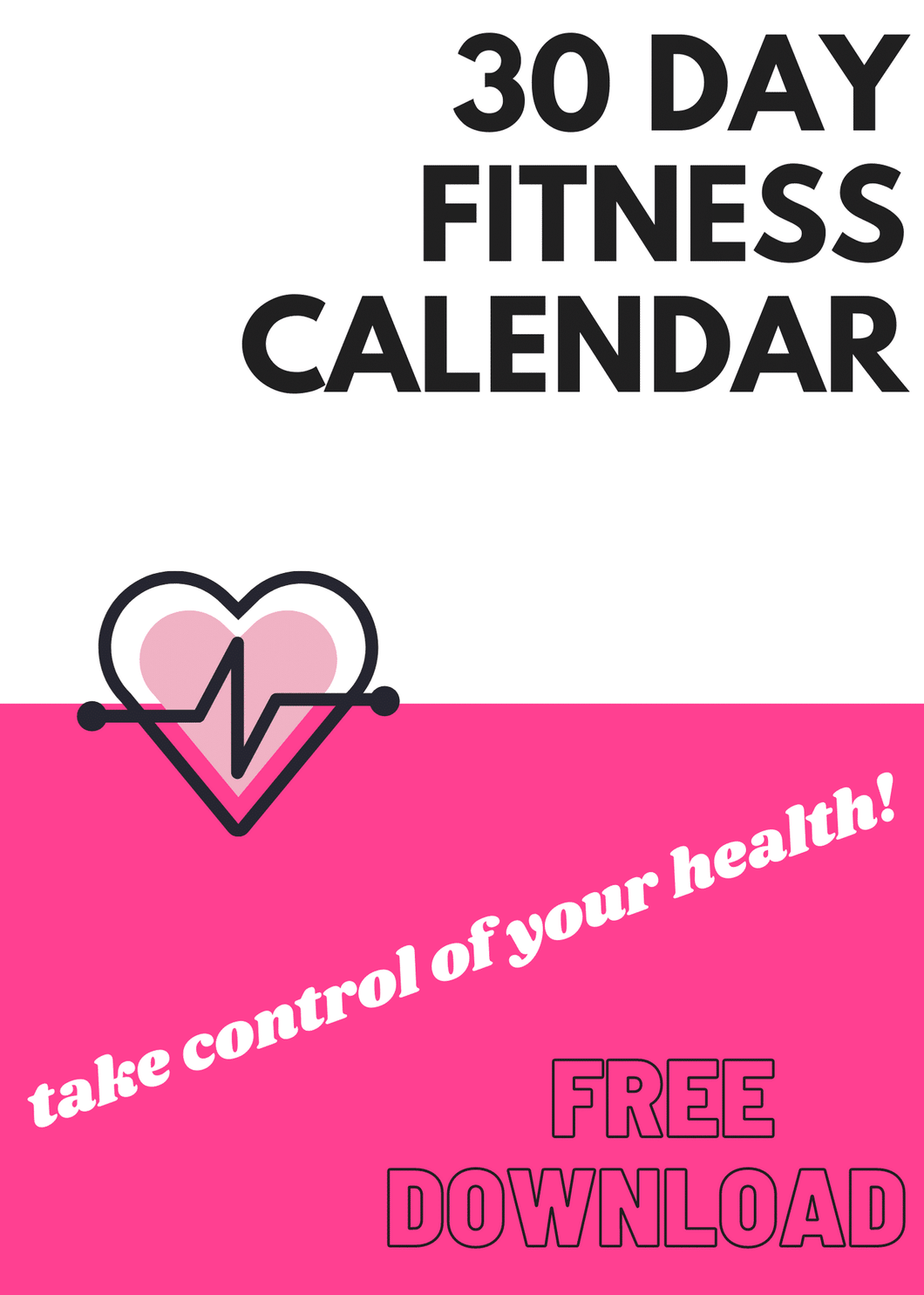 30 Day Fitness Calendar