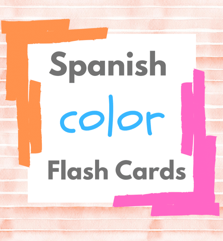 Spanish Color Flash Cards